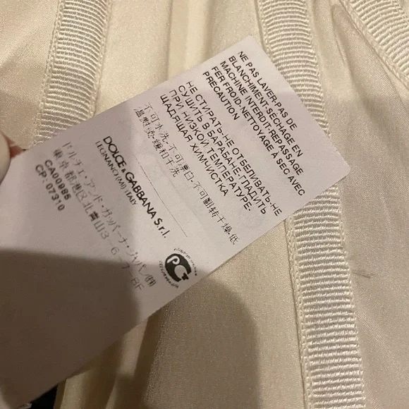 Dolce and Gabbana 🦋 Silk Midi Length Dress Retail: $3360 - Picture 9 of 13